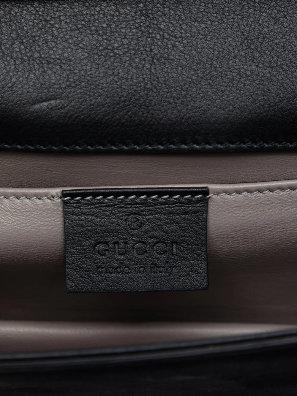 Gucci Pre-Owned 2016-2026 Suede Crystal Embellished Shoulder Bag
