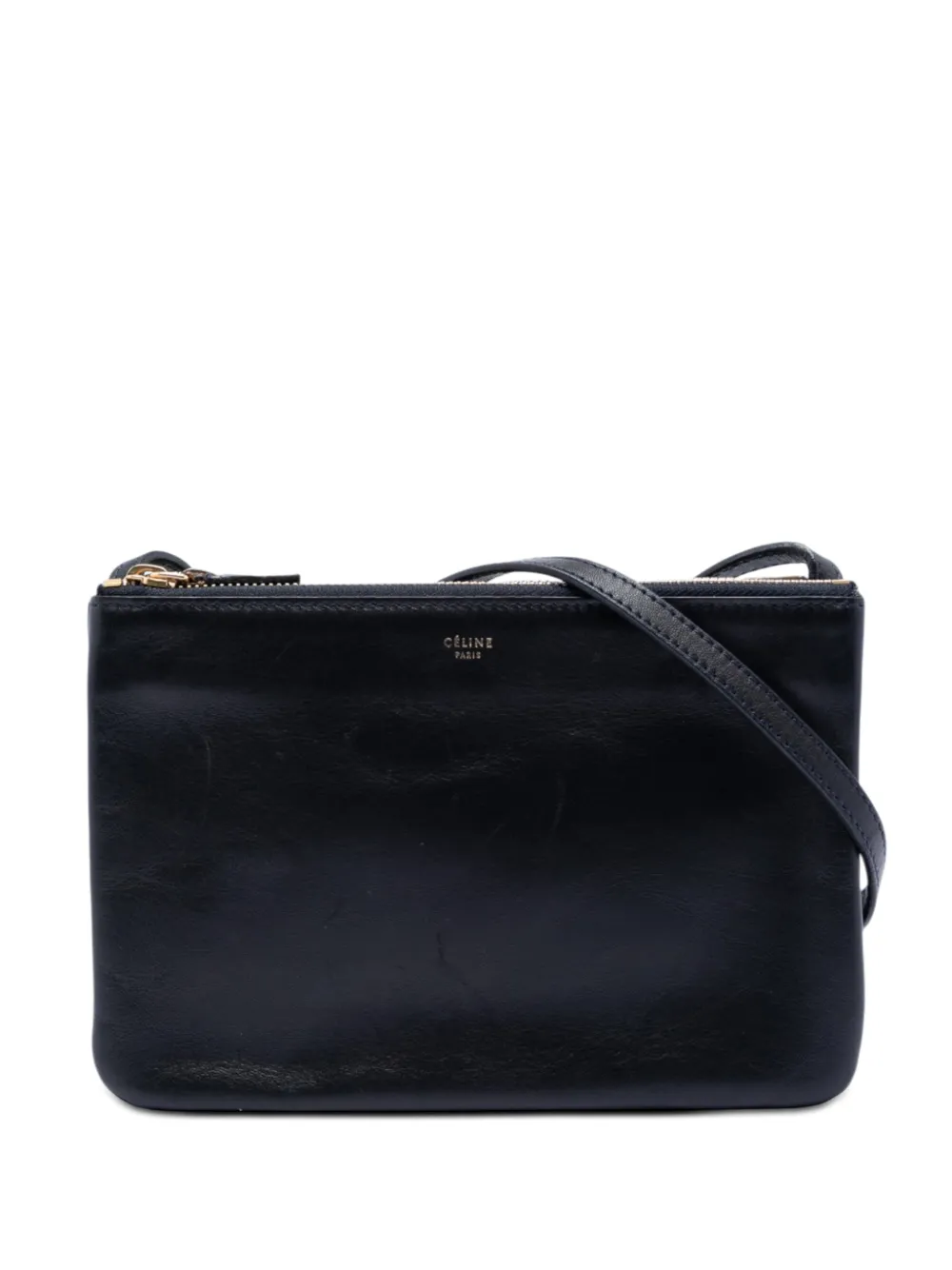 Celine Pre-Owned 2018 Small Lambskin Trio crossbody bag - Blu