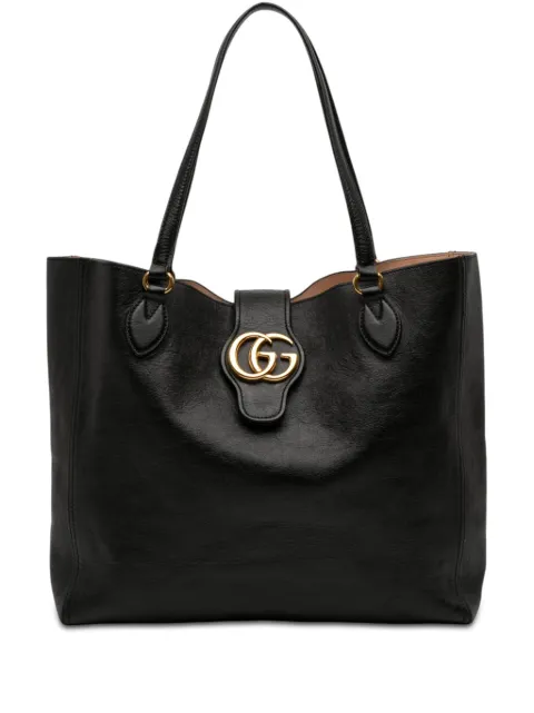 Gucci Pre-Owned 2016-2026 Medium Leather Double G Dahlia tote bag