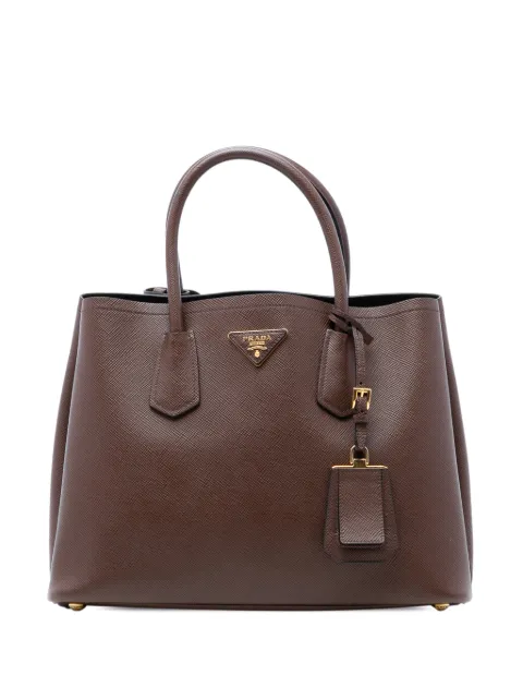 Prada Pre-Owned 2010-2026 Medium Saffiano Cuir Double satchel