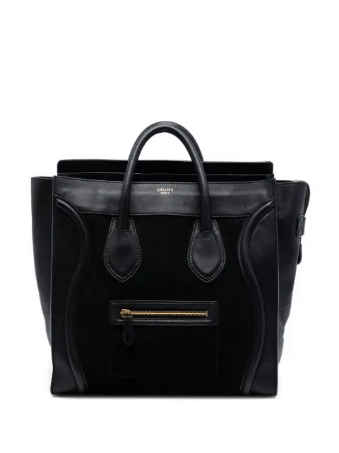 Celine Pre-Owned 2009 Mini Suede and Calfskin Luggage tote bag