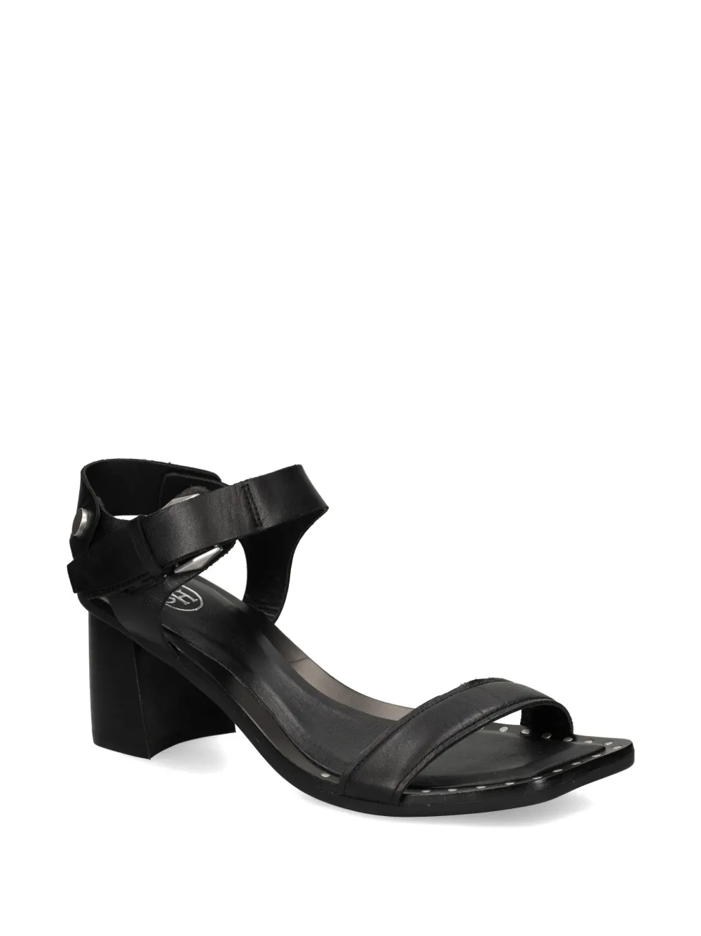 Ash stud-embellished leather sandals Zwart