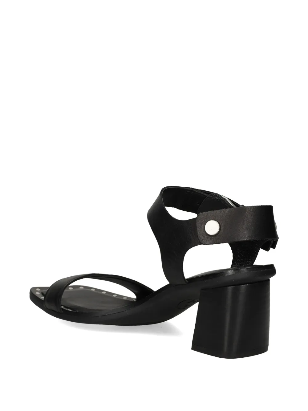 Ash stud-embellished leather sandals Zwart