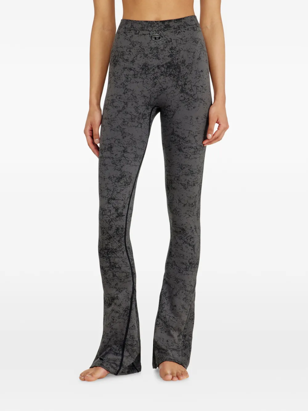 Diesel Fared legging met print Grijs