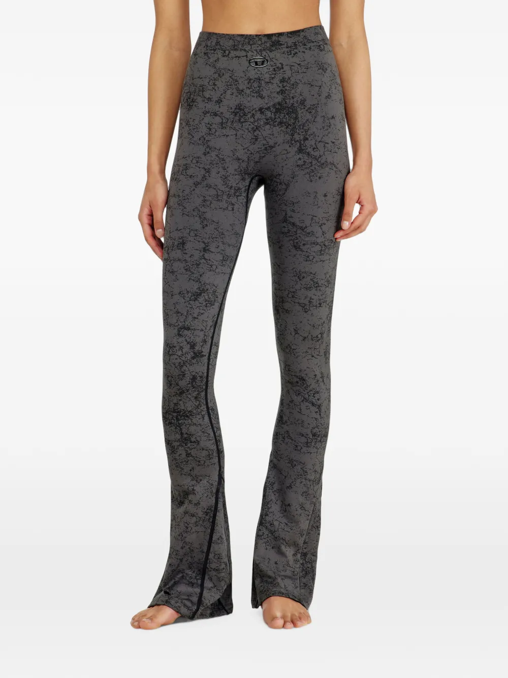 Diesel Fared legging met print Grijs