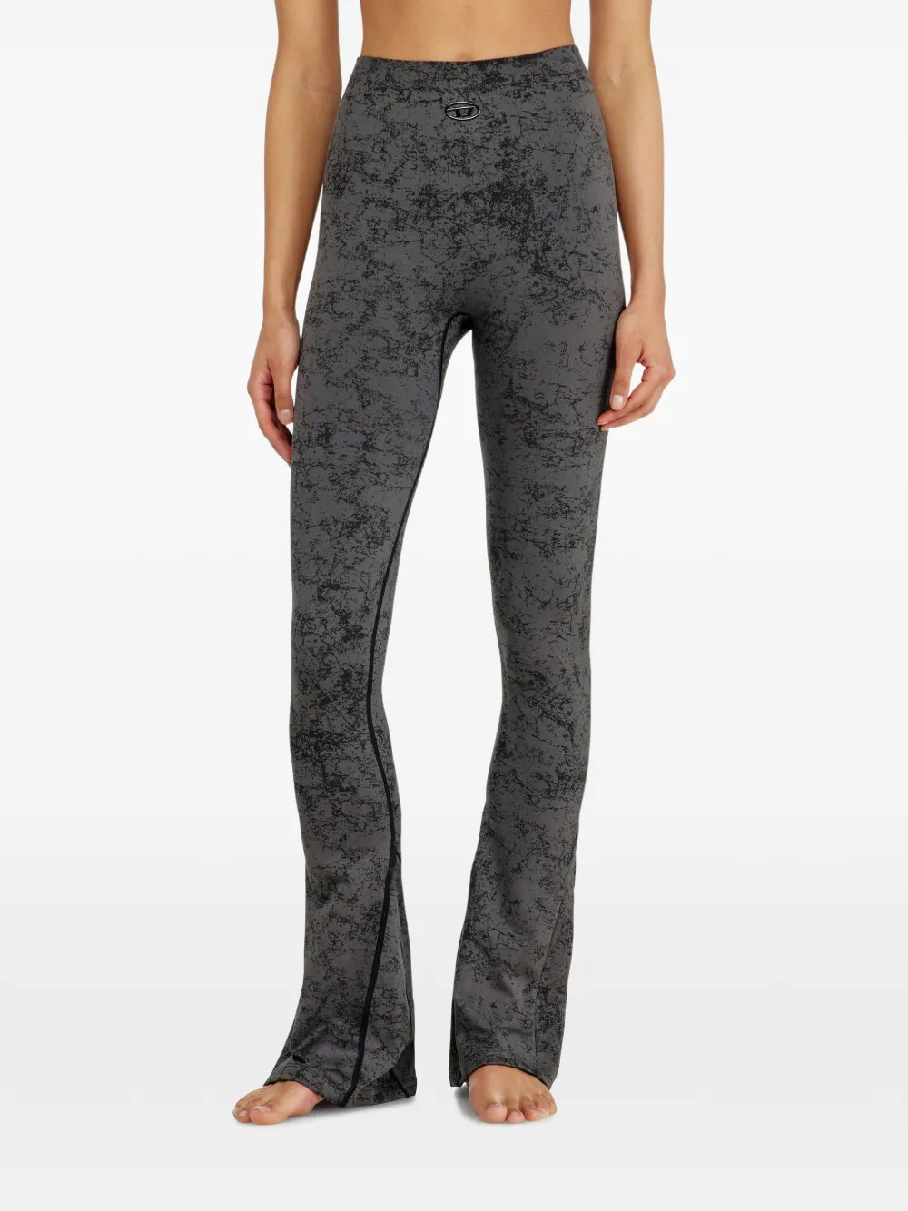 Diesel Fared printed leggings - Grigio