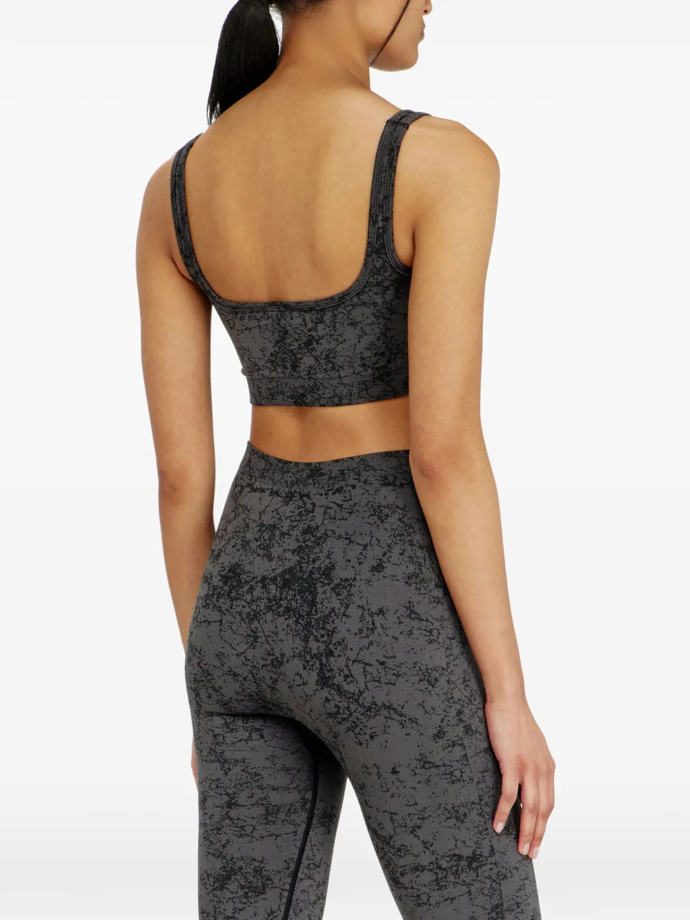 Diesel Naadloze sport-bh met print Grijs