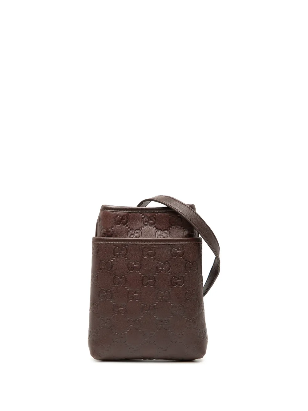 Gucci Pre-Owned 2000-2015 Guccissima crossbody bag - Marrone