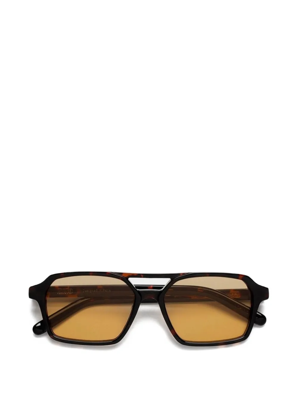 MM6 Maison Margiela rectangle-frame sunglasses - Marrone