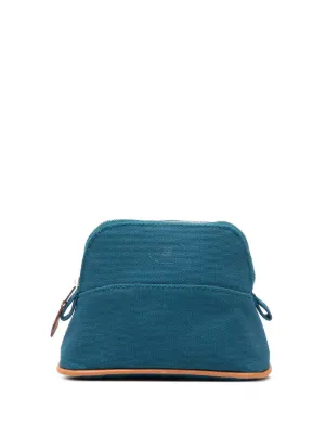 Hermès Pre-Owned 2000-2026 Toile Bora Bora Zip GM Pouch | Green