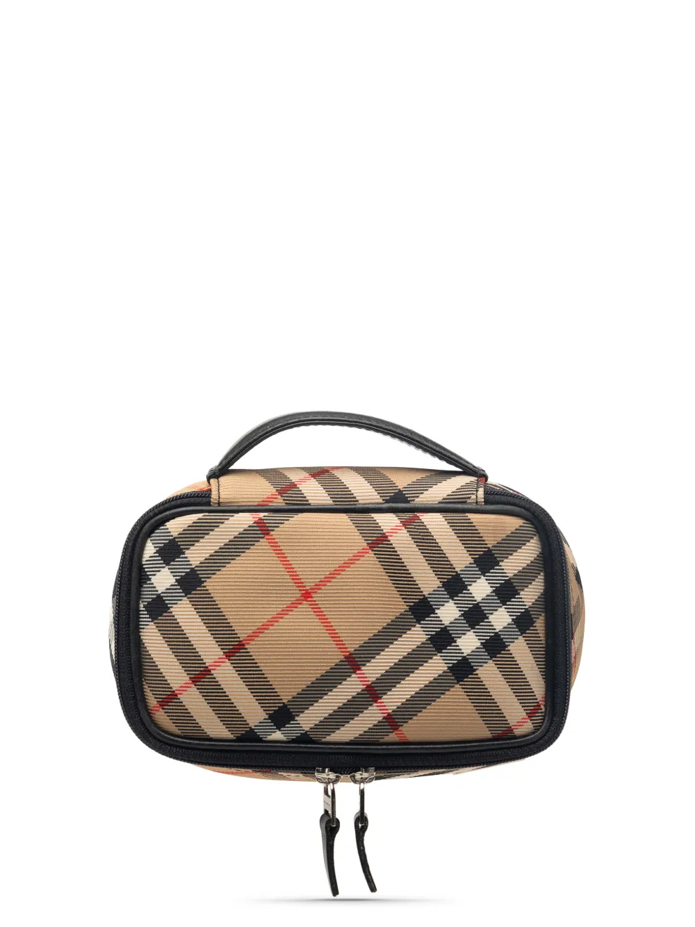 Burberry Pre-Owned 2000-2025 Supernova Check Canvas vanity bag - Nude