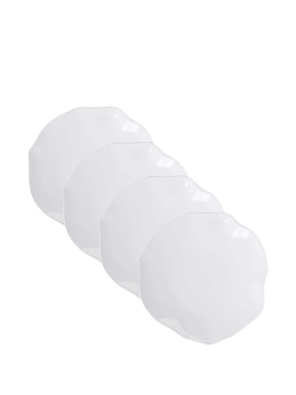 Villeroy & Boch wavy-edge plate set (set of four) - Weiß