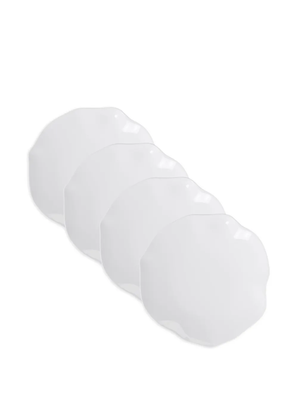 Villeroy & Boch wavy-edge plate set (set of four) - Weiß