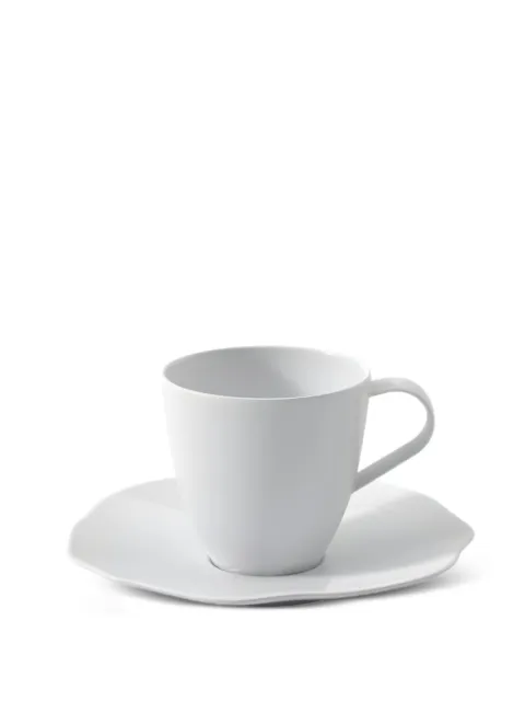 Villeroy & Boch curved-handle coffee cup set (six-person setting)