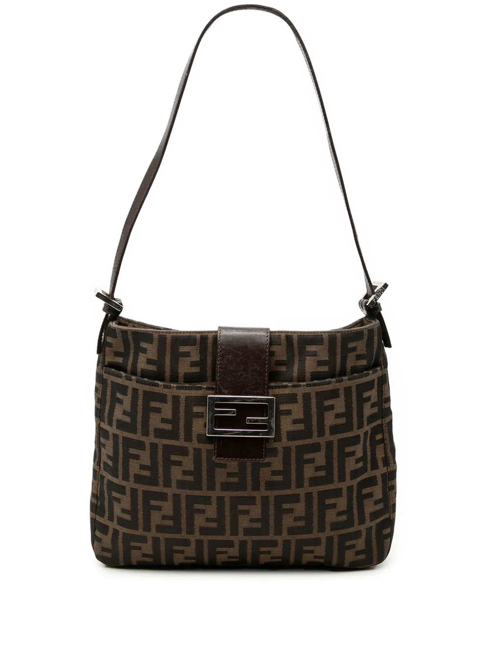 Fendi Pre-Owned 2000-2010 Zucca Canvas shoulder bag - Marrone
