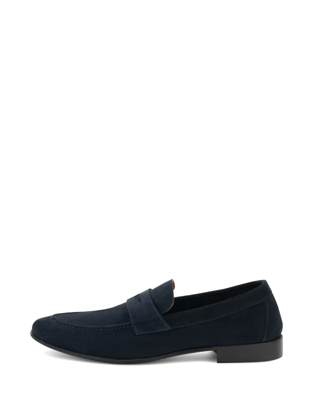 Boggi Milano suede leather loafers Blauw