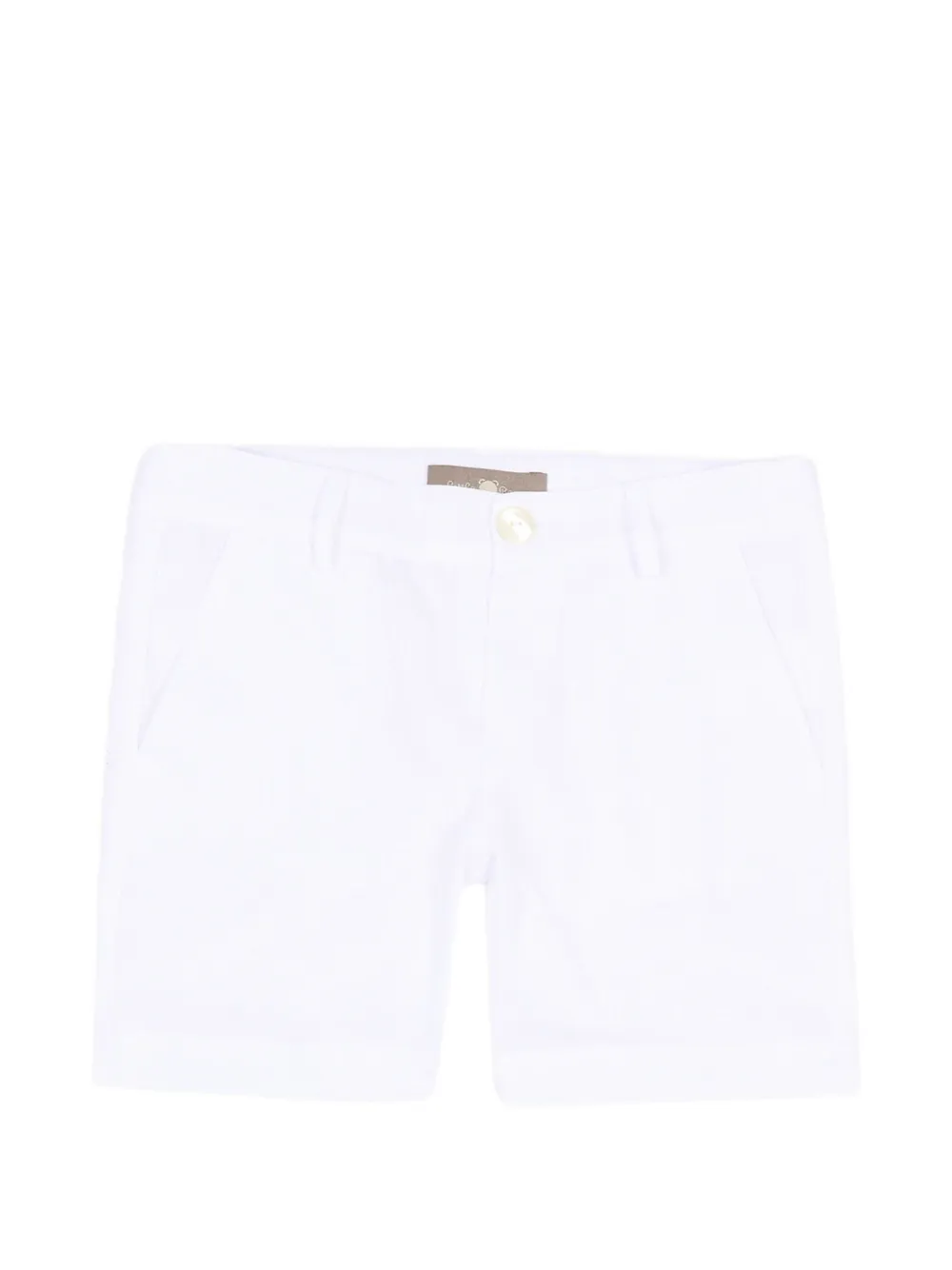Little Bear button-fastening shorts - Bianco