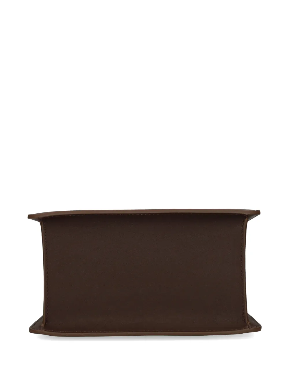 Cult Gaia Leren mini-tas met sculpturale handgreep Bruin