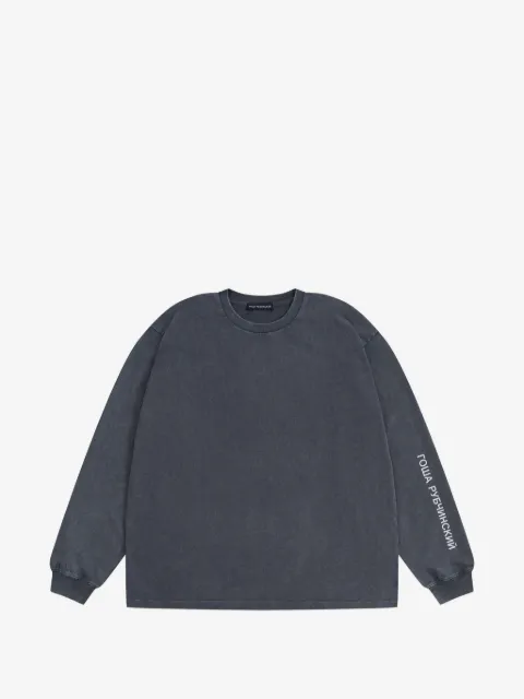 GOSHA RUBCHINSKIY playera oversize con logo estampado