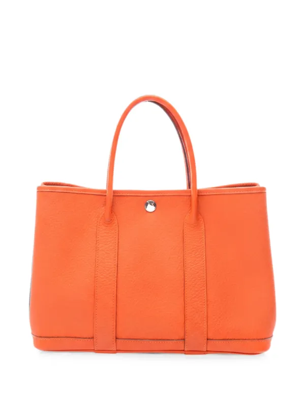 Hermès Pre-owned 2014 Garden Party TPM Tote Bag in Orange