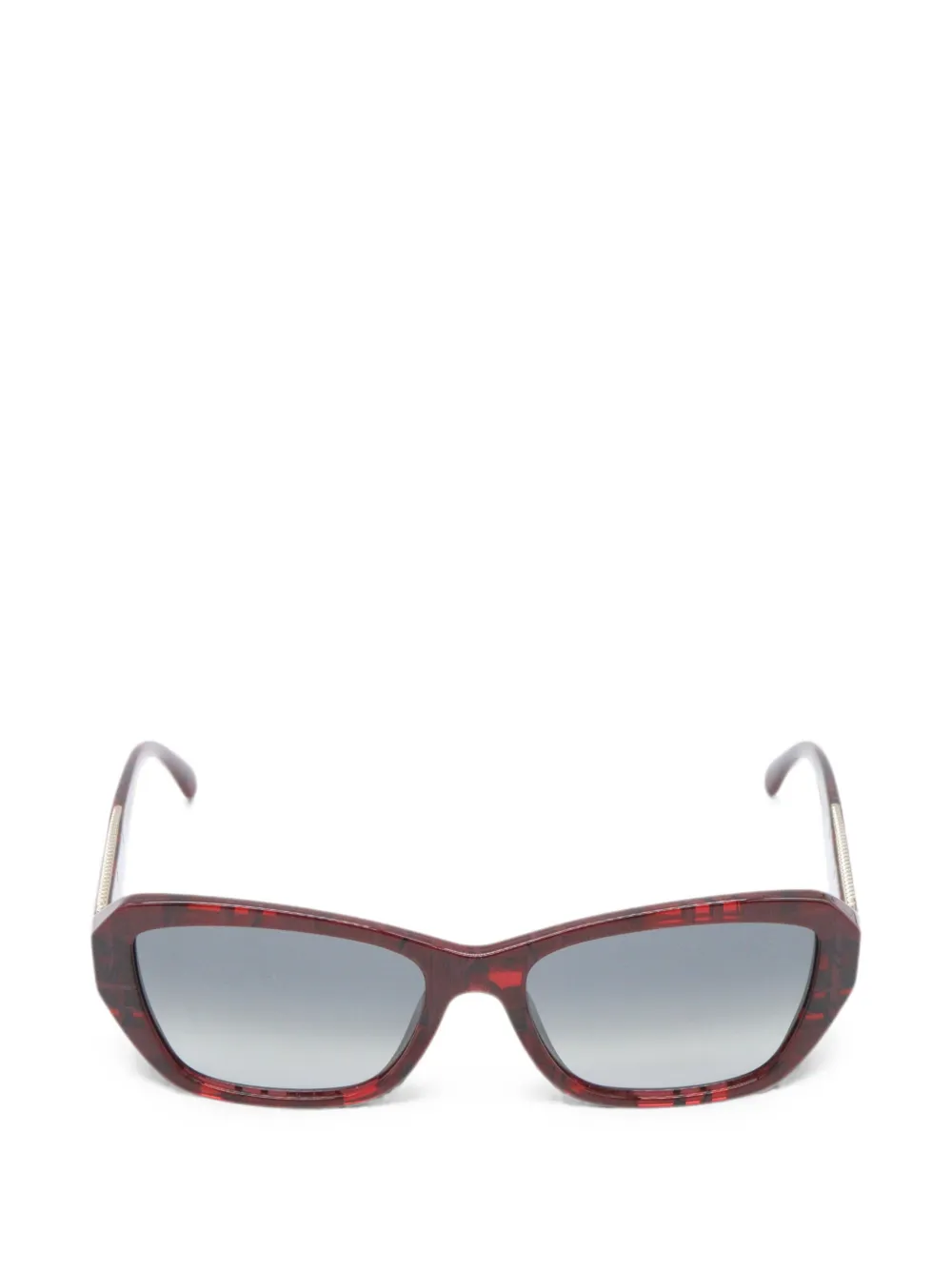 CHANEL Pre-Owned 1986-1988 CC chain-link sunglasses - Rosso