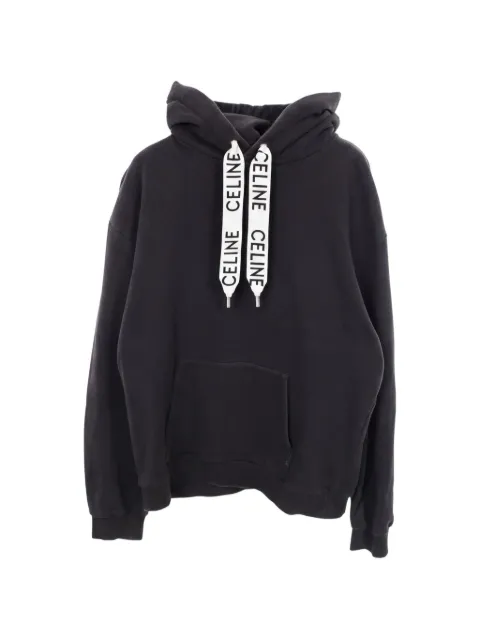 Celine Pre-Owned 2000s logo-drawstring hoodie
