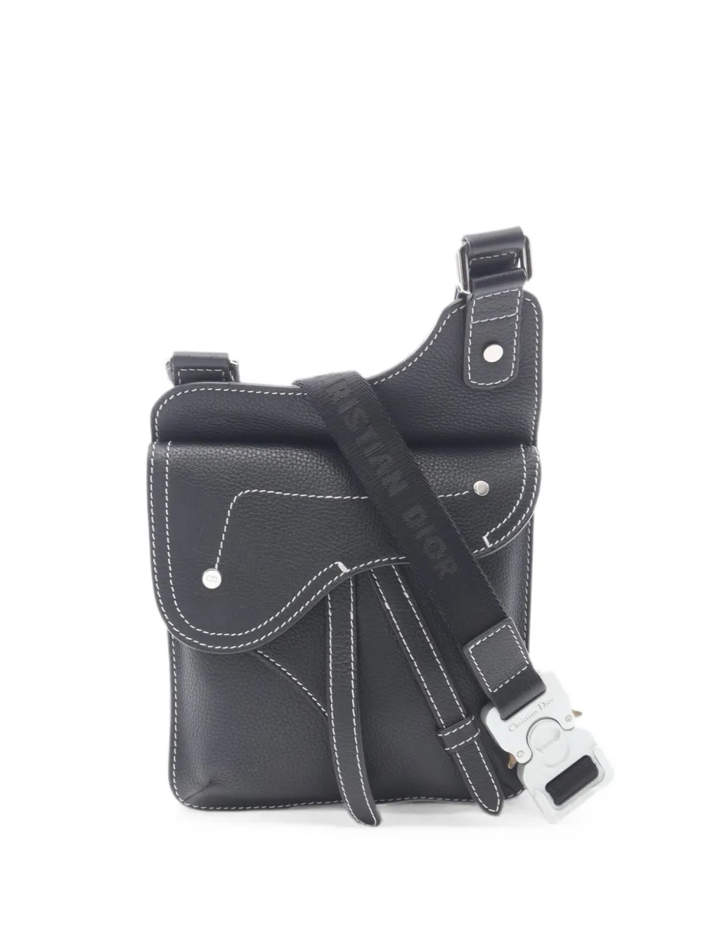 Christian Dior Pre-Owned 2010s Saddle leather shoulder bag - Nero