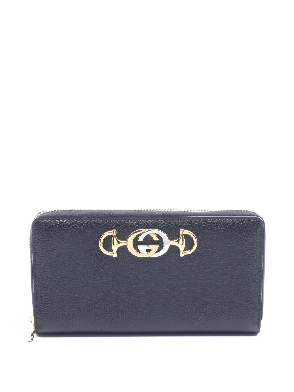 Pre-owned Gucci 2010s Zumi Zip-around Wallet In Black