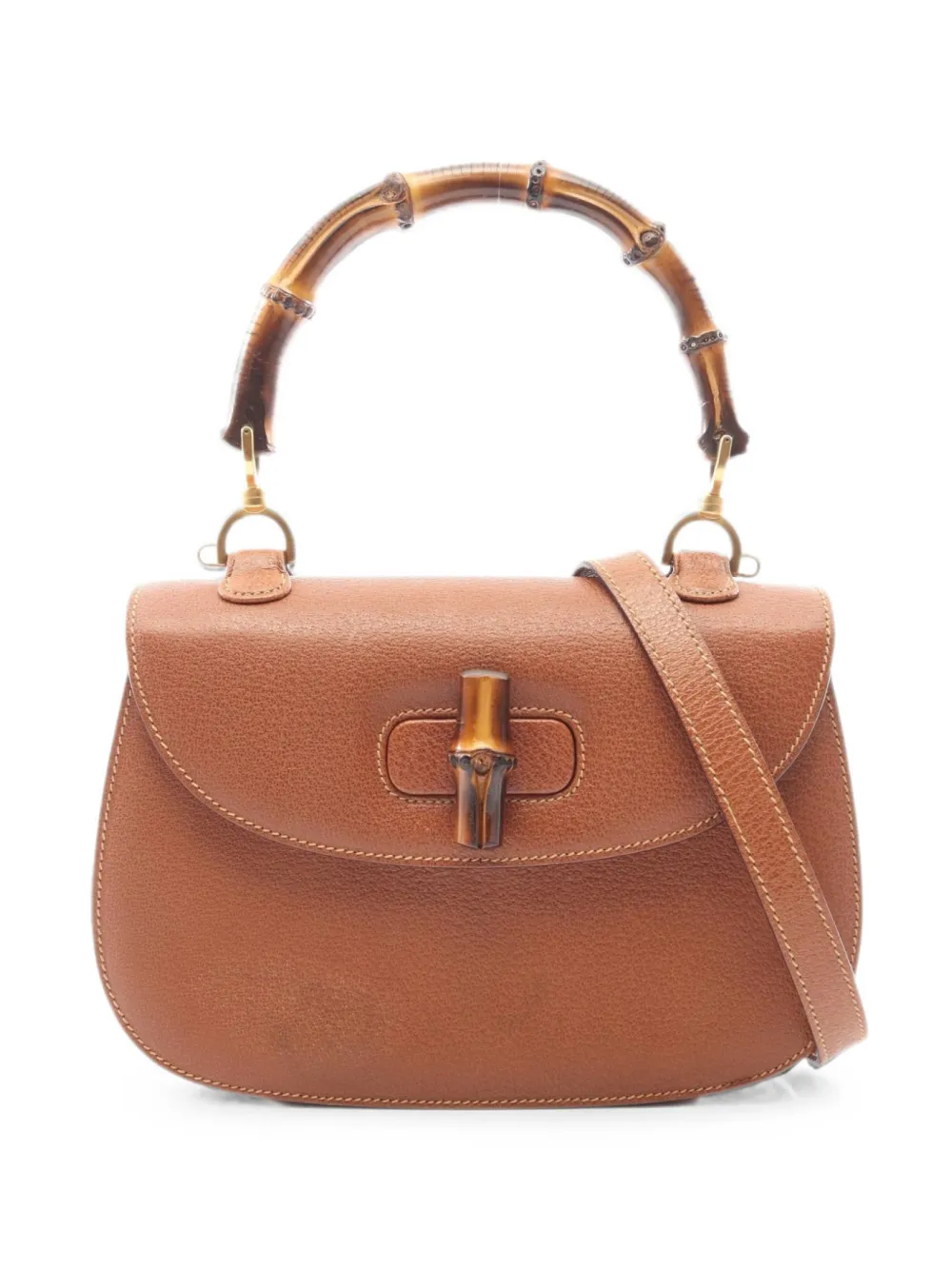 Gucci Pre-Owned 2000s Bamboo turn-lock tote bag - Marrone