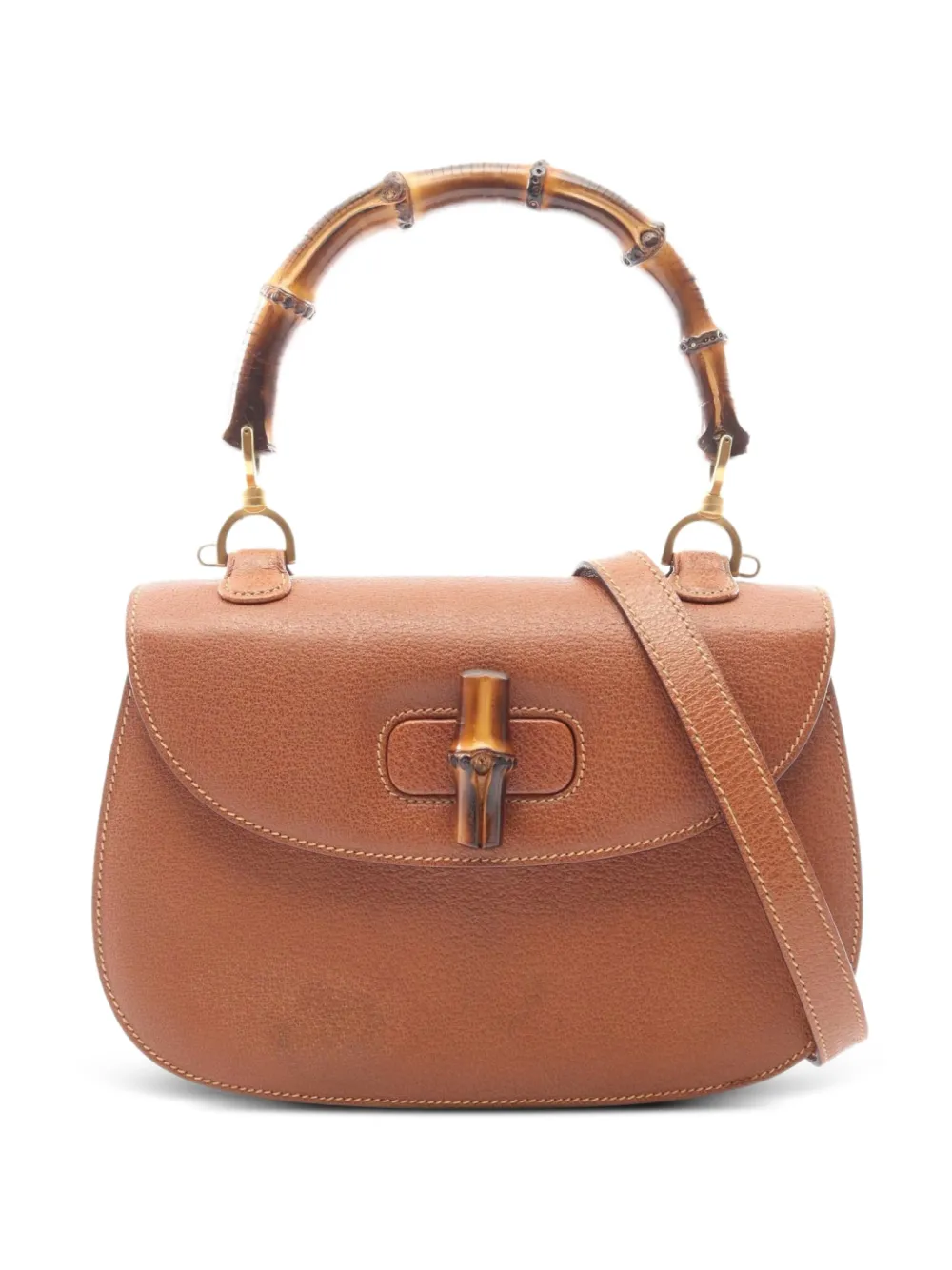 Gucci Pre-Owned 2000s Bamboo turn-lock tote bag - Marrone