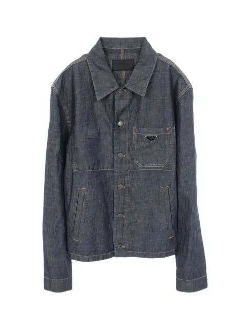 Prada Pre-Owned Chambray blouson denim jacket