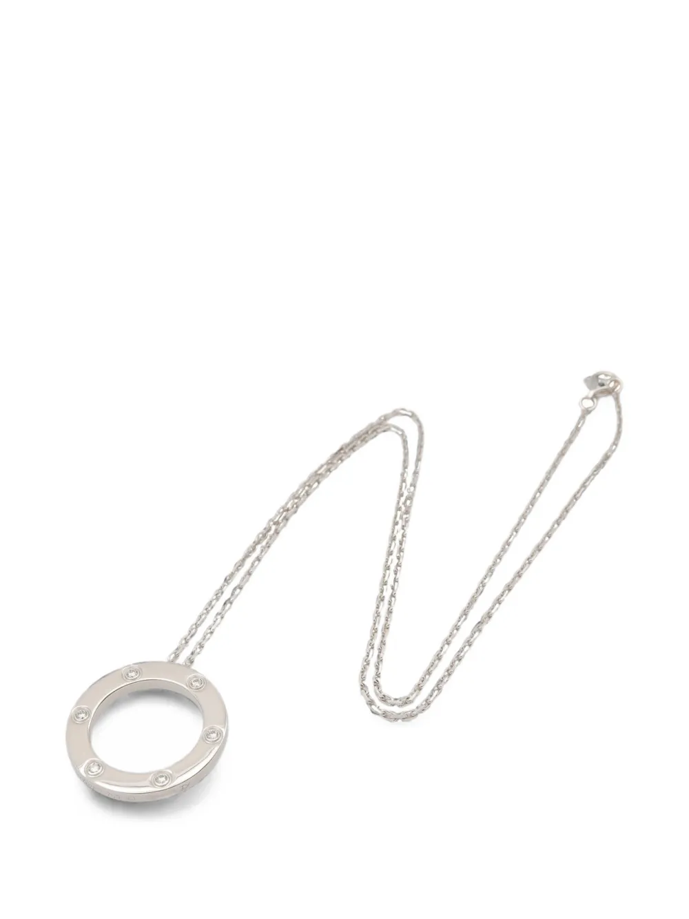 Cartier 2010s Love Circle diamond necklace - Silber