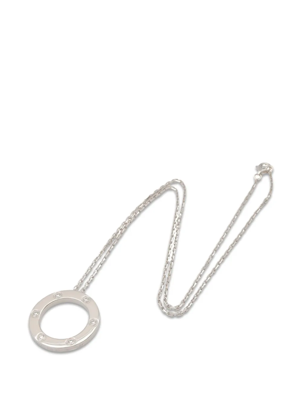 Cartier 2010s Love Circle diamond necklace - Argento