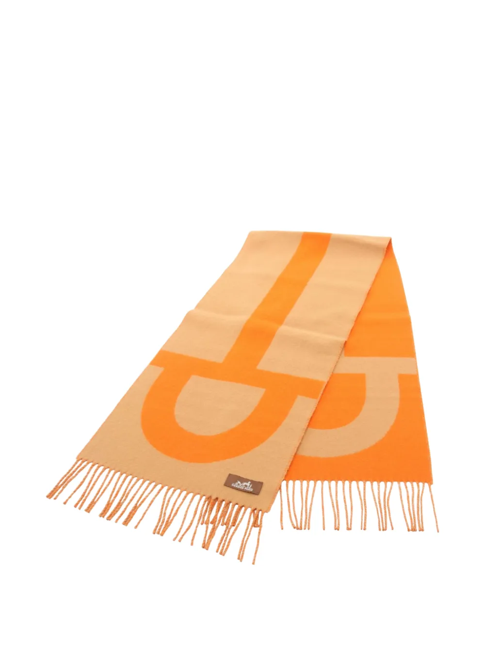 Hermès Pre-Owned 2010s Grand Mors cashmere scarf - Toni neutri