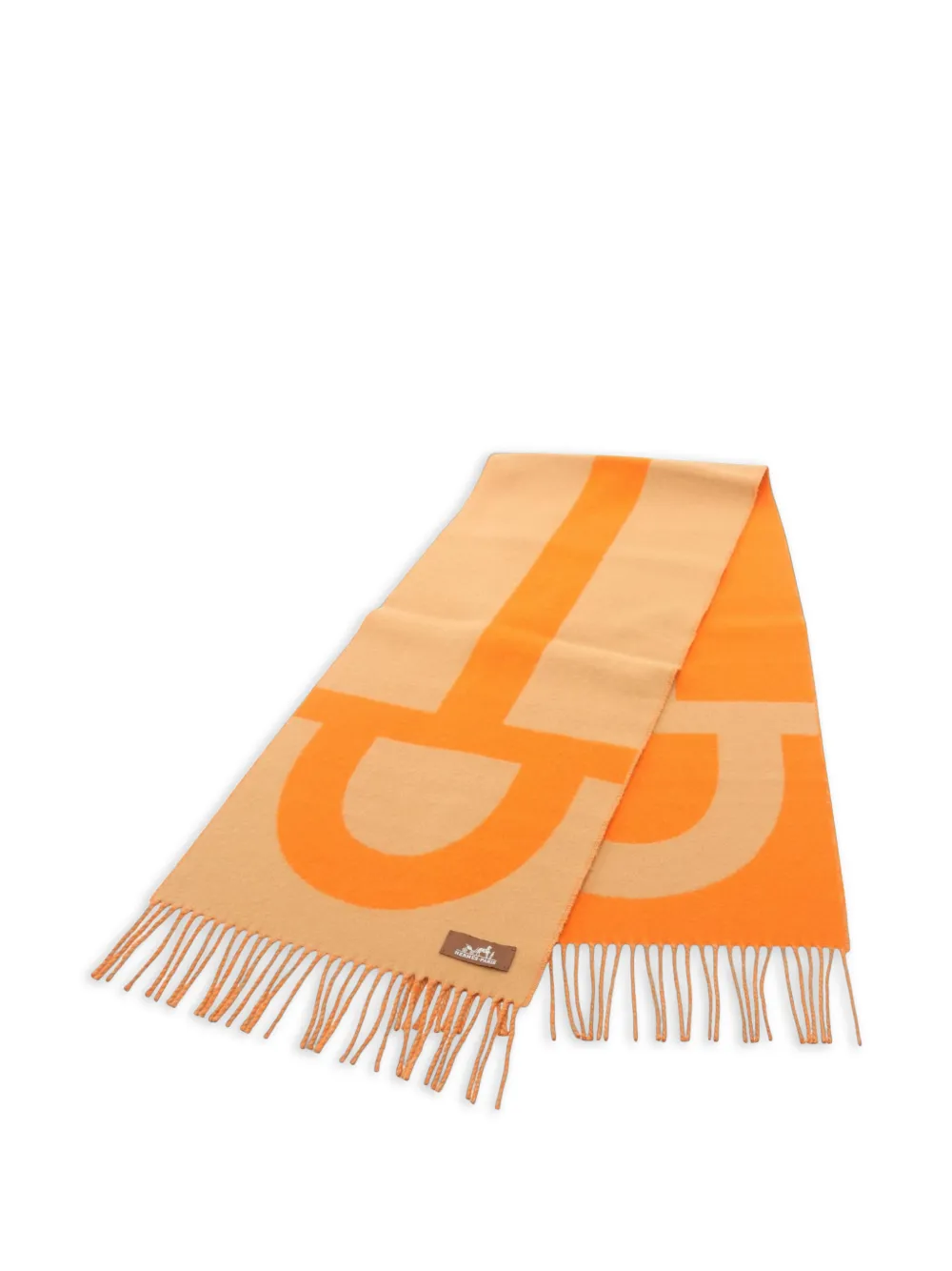 Hermès Pre-Owned 2010s Grand Mors cashmere scarf - Neutrals