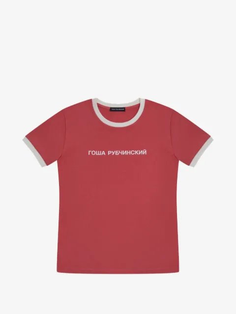 GOSHA RUBCHINSKIY t-shirt med logotyp