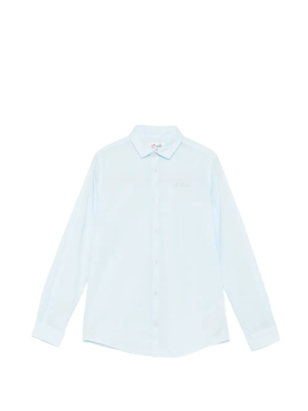 MC2 Saint Barth Kids Ice Jr logo-embroidered shirt - Blau