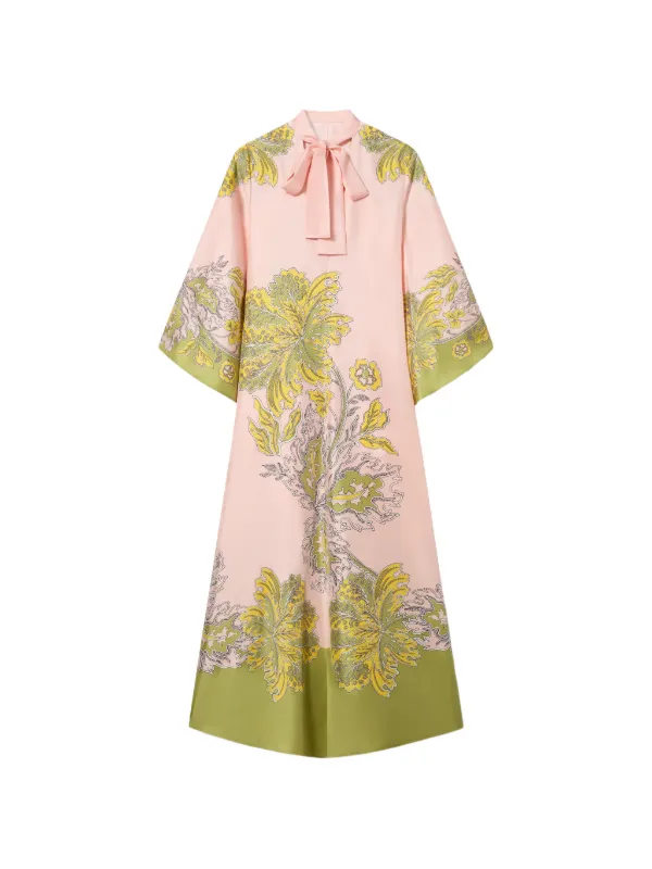 la double j pink dress La DoubleJ Women's Long Sleeve Swing Dress - Oltrarno Pink