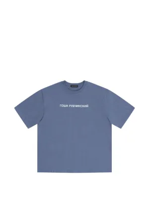 GOSHA RUBCHINSKIY logo-print Oversized T-shirt | Red | FARFETCH AO
