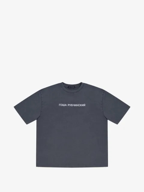 GOSHA RUBCHINSKIY logo-print oversized T-shirt