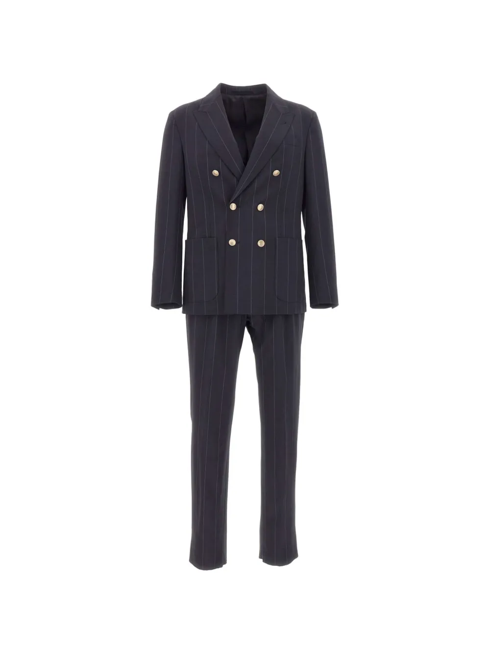 Eleventy pinstripe double-breasted suit - Blu
