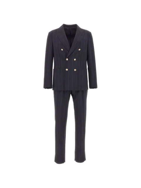 Eleventy pinstripe double-breasted suit