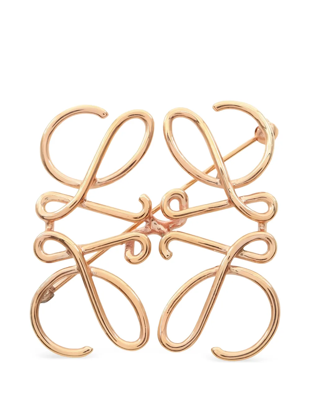 Loewe Pre-Owned 2000s Anagram gold-plated brooch - Rosa
