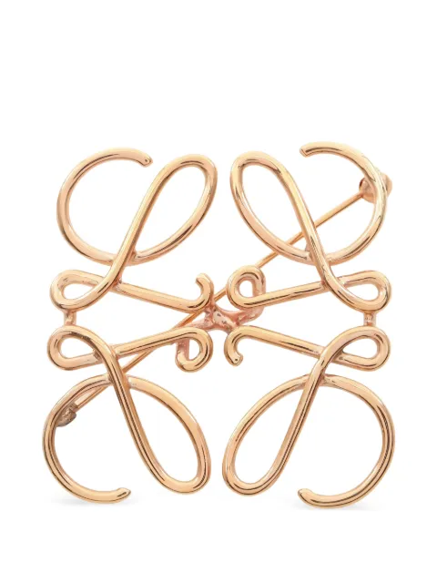 Loewe Pre-Owned 2000s Anagram gold-plated brooch