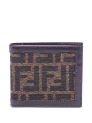 Fendi Pre-Owned ズッカ 三つ折り財布 | ブラウン | FARFETCH JP