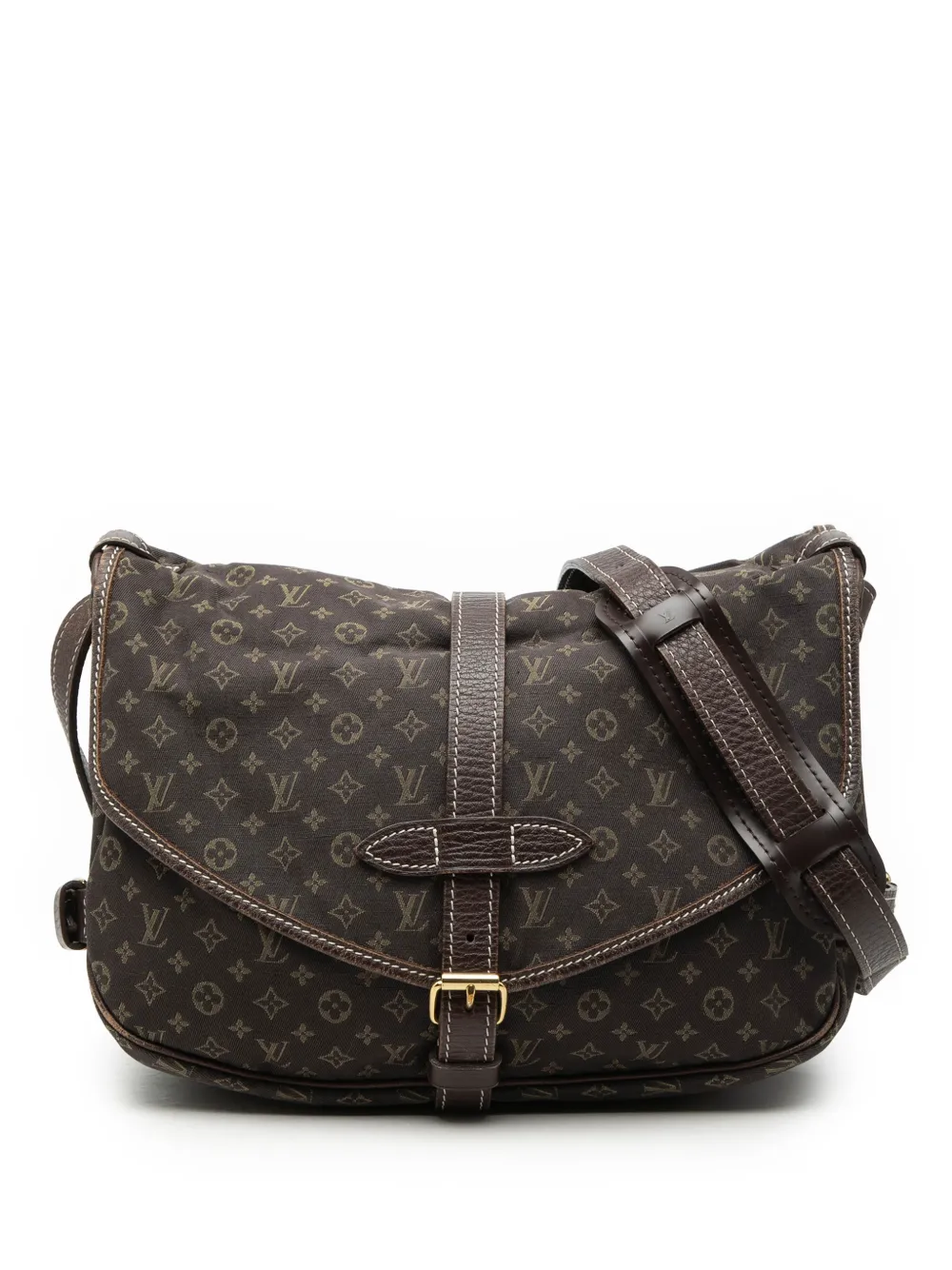 Louis Vuitton Pre-Owned 2009 Monogram Mini Lin Saumur 30 crossbody bag - Marrone