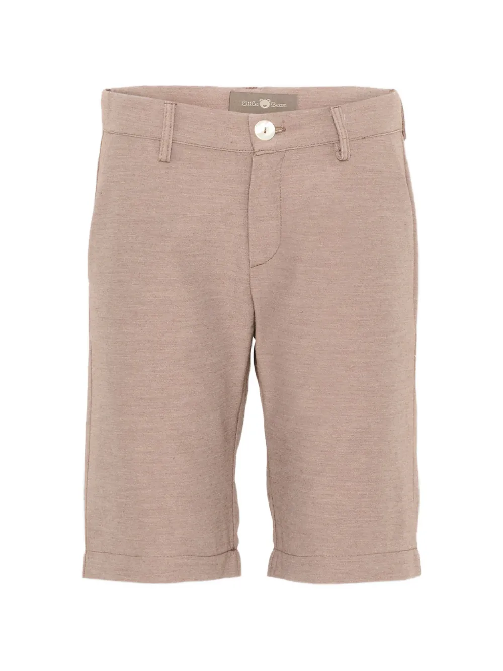 Little Bear button-fastening trousers - Marrone