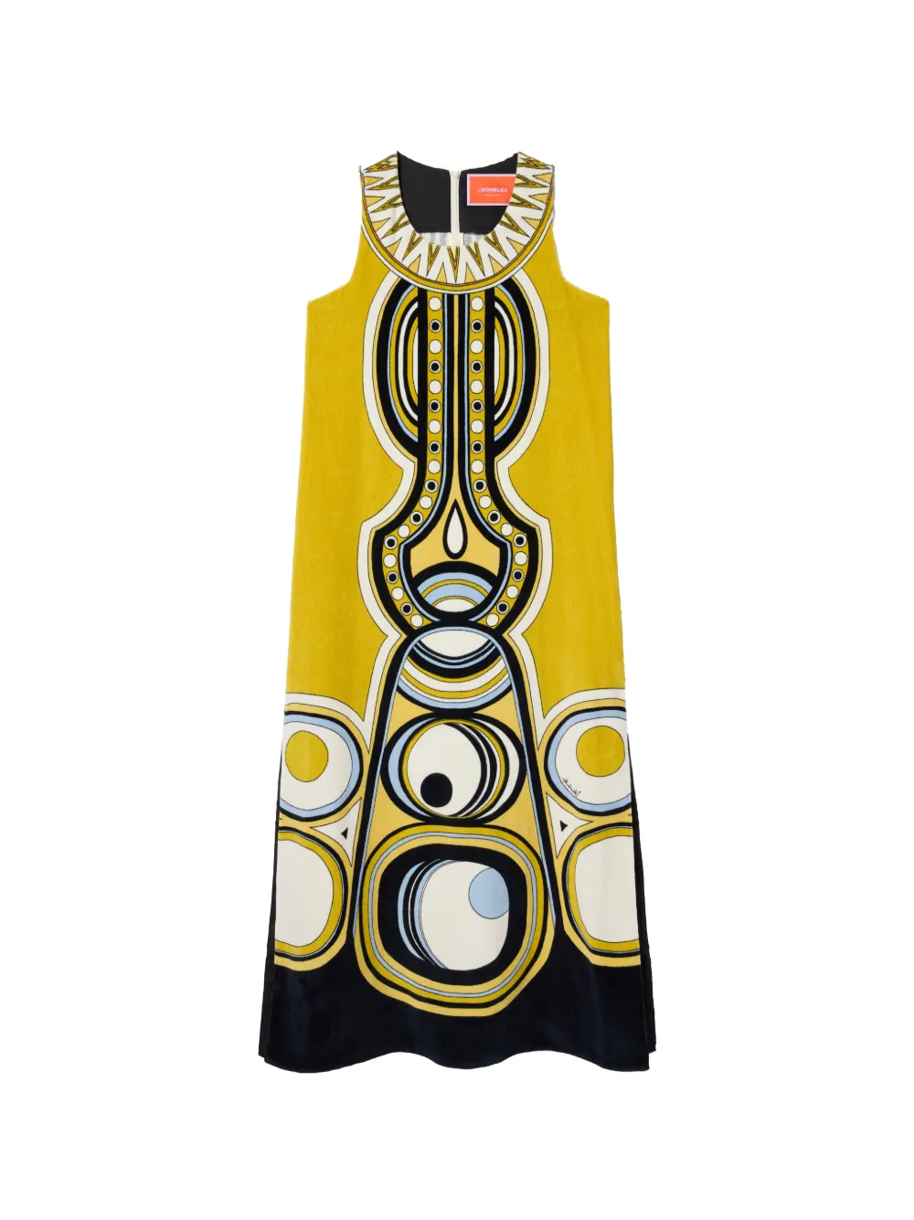 La DoubleJ Abito Totem Placée - Giallo