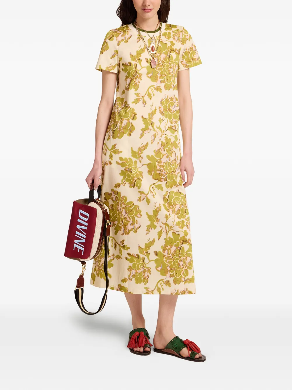 La DoubleJ Sporty swing jurk Beige