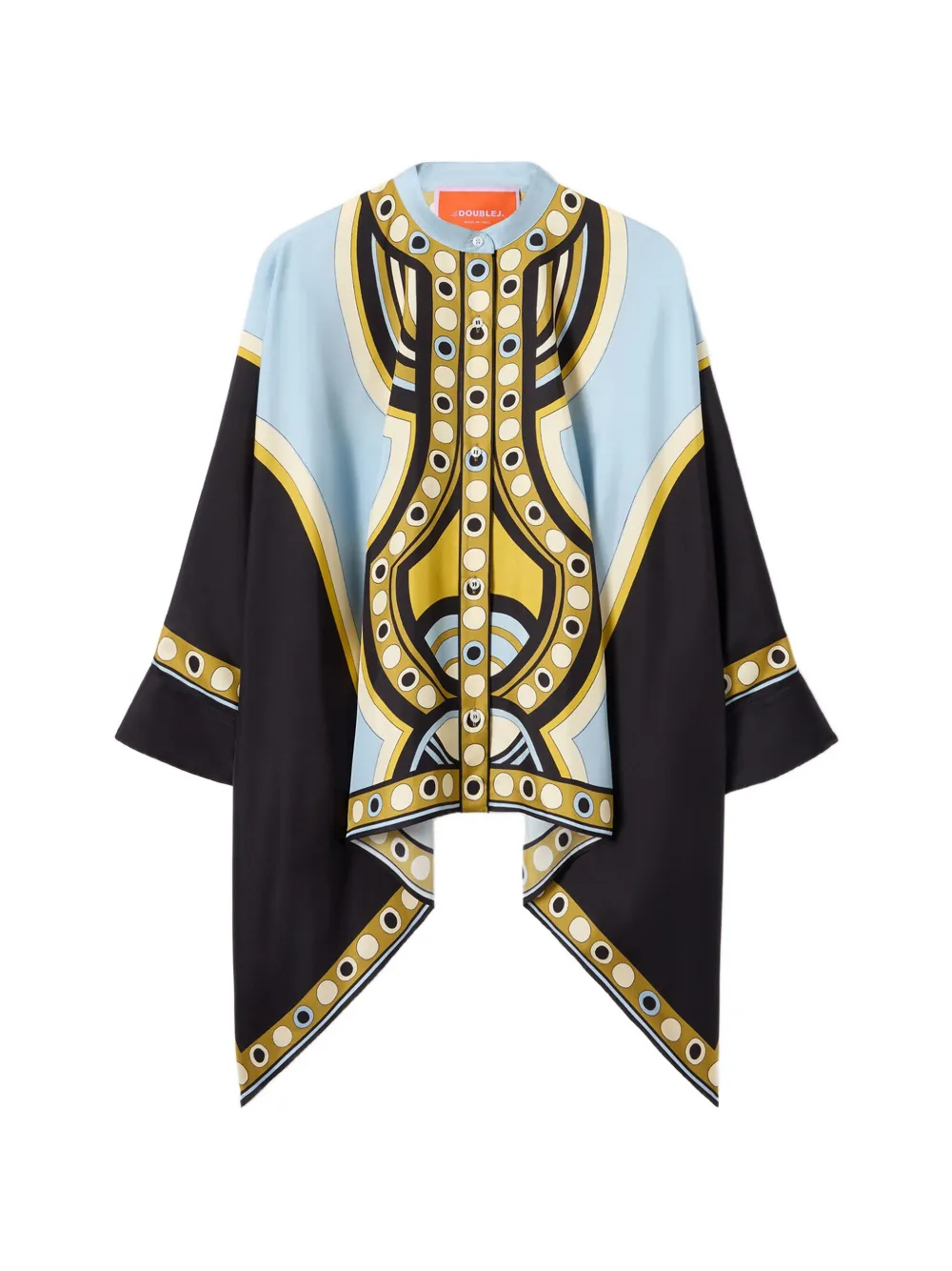 La DoubleJ Sanctuary Placée zijden blouse Zwart